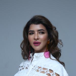 Actress Lakshmi Prasanna Elegant All-White Fashion Portrait