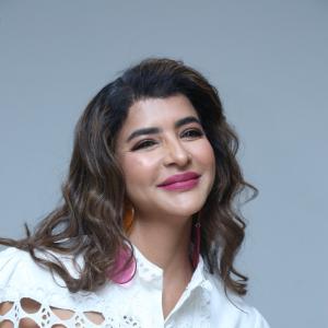 Actress Lakshmi Prasanna Elegant All-White Fashion Portrait