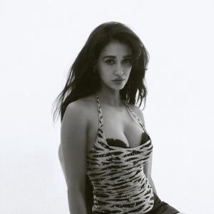 Disha Patani stylish halter neck fashion photoshoot look