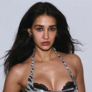 Disha Patani stylish halter neck fashion photoshoot look