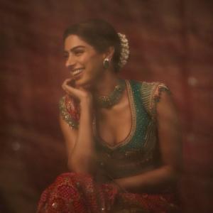 Khushi Kapoor elegant ethnic fashion editorial portrait