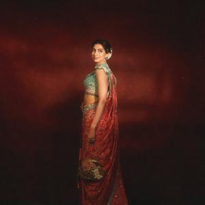 Khushi Kapoor elegant ethnic fashion editorial portrait