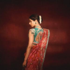 Khushi Kapoor elegant ethnic fashion editorial portrait