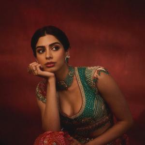 Khushi Kapoor elegant ethnic fashion editorial portrait