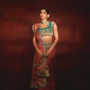 Khushi Kapoor elegant ethnic fashion editorial portrait
