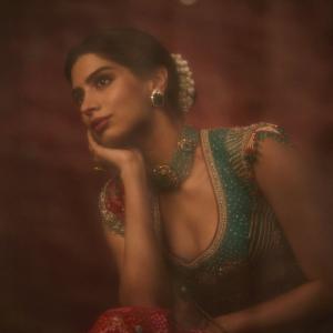Khushi Kapoor elegant ethnic fashion editorial portrait