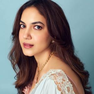Ritu Varma elegant pastel saree photoshoot look