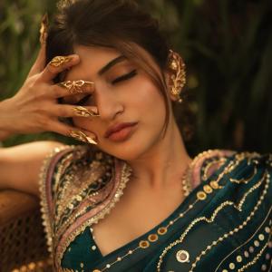 Actress Sreeleela Stunning Emerald Green Fashion Shoot Goes Viral