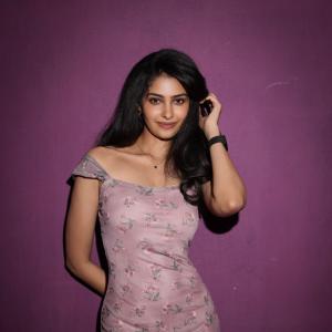 Manasa Varanasi Looks Chic in Mauve Floral Bodycon Dress