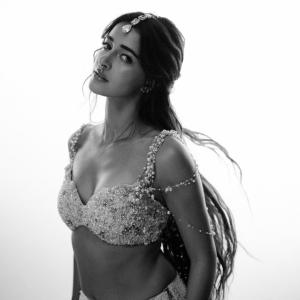 Ananya Panday Shines in an Ivory Embellished Lehenga