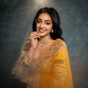 Actress Preity Mukundan Shines in a Mustard Yellow Ensemble