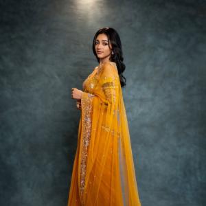 Actress Preity Mukundan Shines in a Mustard Yellow Ensemble