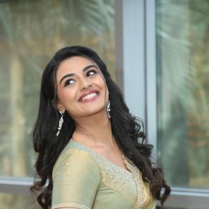 Nayan Sarika Looks Graceful in a Pastel Green Saree