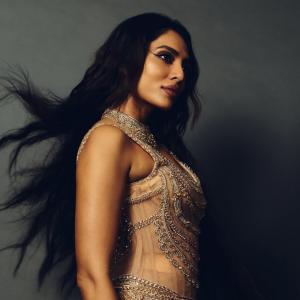 Actress Sobhita Dhulipala Stuns in Regal Gold Embellished Look