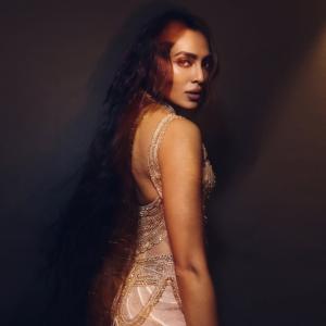 Actress Sobhita Dhulipala Stuns in Regal Gold Embellished Look