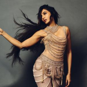 Actress Sobhita Dhulipala Stuns in Regal Gold Embellished Look