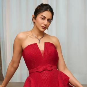 Rakul Preet Stuns in Red Strapless Gown With Elegant Styling
