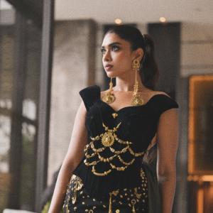 Dushara Vijayan Stuns in Black and Gold Statement Look