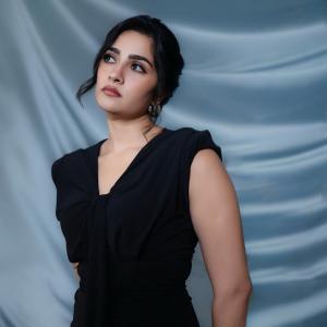 Rukmini Vasanth Stuns in Chic Black Outfit and Gold Jewellery