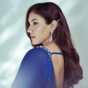 Ritu Varma Looks Elegant in Royal Blue Ethnic Outfit