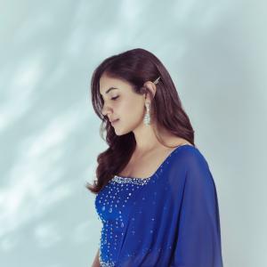 Ritu Varma Looks Elegant in Royal Blue Ethnic Outfit