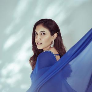 Ritu Varma Looks Elegant in Royal Blue Ethnic Outfit