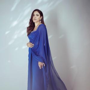 Ritu Varma Looks Elegant in Royal Blue Ethnic Outfit