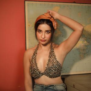 Nyra Benerjee Stuns in Bold Leopard Print and Denim Look