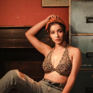 Nyra Benerjee Stuns in Bold Leopard Print and Denim Look
