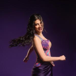 Shruti Haasan Stuns in a Chic Purple Indo-Western Look