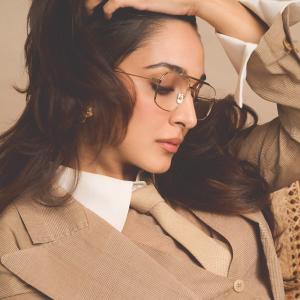 Kiara Advani Nails Power Dressing in a Sleek Beige Suit