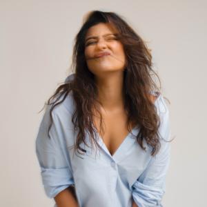 Aishwarya Rajesh Stuns in Chic Light Blue Casual Look