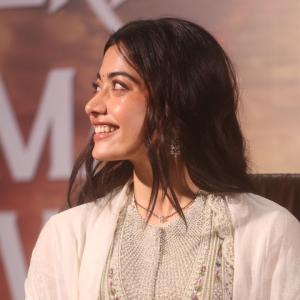 Rashmika Mandanna Looks Graceful in Elegant Ivory Traditional Outfit