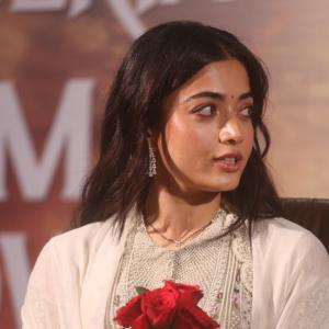 Rashmika Mandanna Looks Graceful in Elegant Ivory Traditional Outfit