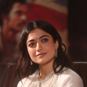 Rashmika Mandanna Looks Graceful in Elegant Ivory Traditional Outfit