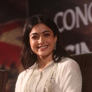 Rashmika Mandanna Looks Graceful in Elegant Ivory Traditional Outfit
