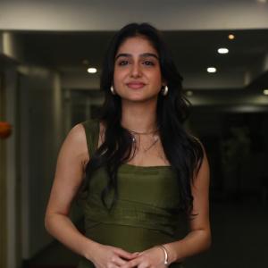 Anaswara Rajan Looks Stunning in Elegant Olive Green Outfit
