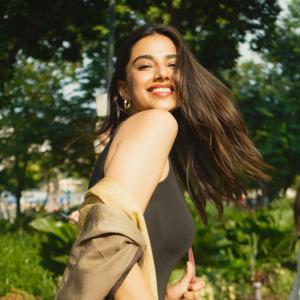 Meenakshi Choudhary Looks Stunning in Chic Black Outfit