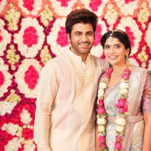 Hero Sharwanand and Rakshita Grand Engagement Ceremony