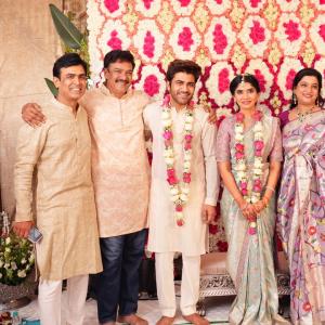 Hero Sharwanand and Rakshita Grand Engagement Ceremony