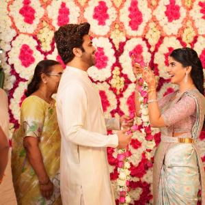 Hero Sharwanand and Rakshita Grand Engagement Ceremony