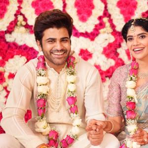 Hero Sharwanand and Rakshita Grand Engagement Ceremony