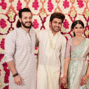 Hero Sharwanand and Rakshita Grand Engagement Ceremony