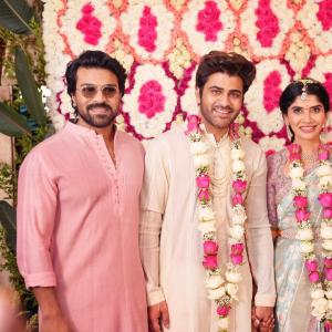 Hero Sharwanand and Rakshita Grand Engagement Ceremony