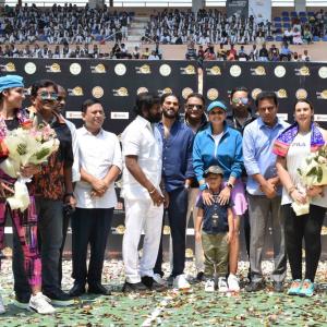 Sania Mirza Farewell Exhibition Match at LB Stadium