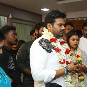 Manchu Manoj and Bhuma Mounika at Nandyala
