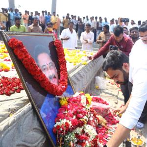 Manchu Manoj and Bhuma Mounika at Nandyala