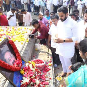 Manchu Manoj and Bhuma Mounika at Nandyala