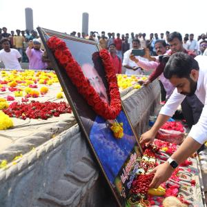 Manchu Manoj and Bhuma Mounika at Nandyala
