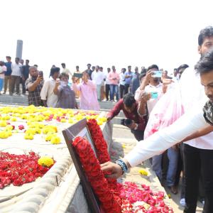 Manchu Manoj and Bhuma Mounika at Nandyala